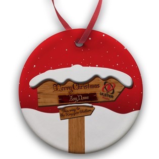Ceramic Bauble - Christmas Sign