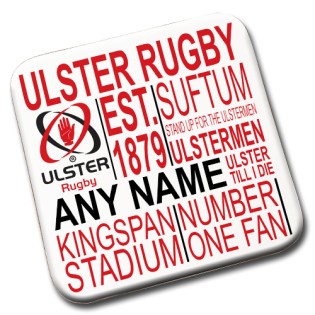 Coaster - Ulster Rugby Text