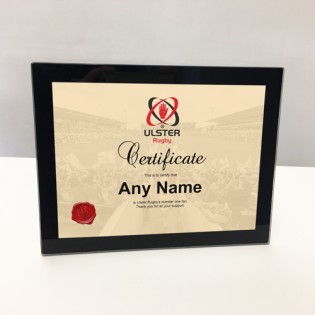 Framed Print Certificate