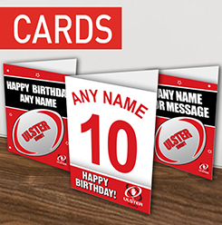 Personalised Ulster Rugby Greeting Cards